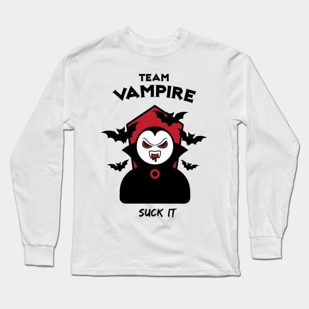 Team Vampire (Light Colored Background) Long Sleeve T-Shirt by nopetoocreepy